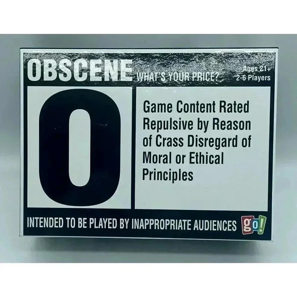 Obscene What's Your Price? Game Games Ages 21+ 2-6 Players Adult - Sealed - Picture 1 of 4